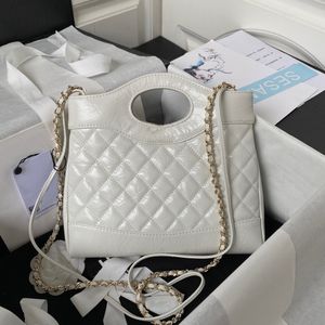 10a Super Original kvalitet kvinnliga kedja axelväskor 25 cm kaviar lammskinn läder lyx designer tote väska mode crossbody klassisk dam handväska handväska med låda