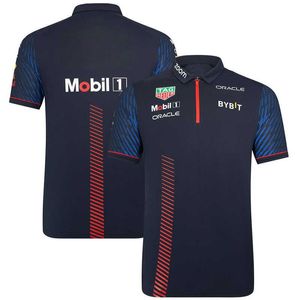 2v3h 2023 Formula One Men's Fashion Polo F1 Racing Team 2023 Summer New Fans the Same Popular Official Website the Same Short-sleeved Shirt Be