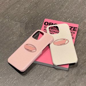 Estojo para telefone com designer de marca Estéreo com padrão de couro simplificado Logotipo Apple 13 12 14 Promax Promax Phone Cases Feminino Premium Anti Drop Cellphone Covers