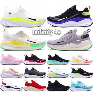 Top Reactx Infinity Run 4 Fk Men Women Женщины кроссовки Invincible 4S Дизайнерский дизайнерский малиновый магрочный тройной смеси с тройной черной орео и сопоставление на открытых кроссовках размер 36-45