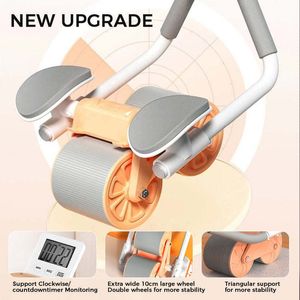 Core Abdominal Trainers Automatic Rebound Ab Abdominal Exercise Roller With Elbow Support And Timer Wheel Core Exercise Equipment For Home Workout 230808