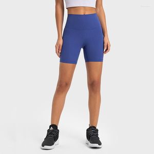 Shorts ativos verão feminino com nervuras para ginástica esportiva 6'' com logotipo sem costura leggings fitness biker meia-calça feminina roupas esportivas