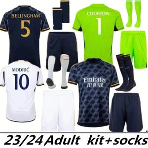 23/24 Bellingham Vini Jr Soccer Jerseys Mbappe Tchouameni 2023 2024 Football Shirt Real Madrids Camaveringa Rodrygo Modric Camisetas Men Kid Kit Fans Fans