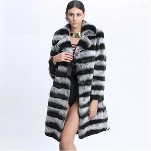 Cappotto di pelliccia da donna visone inverno caldo lungo moda casual taglia grande spessa