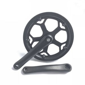 Cykelgruppsuppsättningar vikta vevset 48t kvadrathål 170mm CNC Cykel vev Set Sprocket 230809