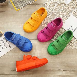 2022 New Autumn Kids Canvas Shoes Shoes Broseable Boys Girls Fashion Sneabers Children Candy Color Sport Shoes Chaussure Enfant T230809