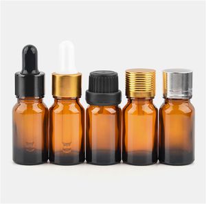 10 ml Amber Glass Essential Oil Pipette Bottles Liquid Reagent Dispensing Bottles Parfyes flaskor 768 st grossistfri frakt JL1845