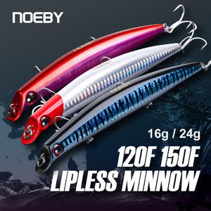 Baits Lures Noeby 3pcs Sasuke Lipless Minnow Fishing 12cm 16g 15cm 24g Floating Wobblers Artificial Hard for Pike Lure 230809