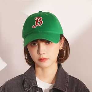 Top Caps Sıradan Mektup B Beyzbol Kapağı Erkekler ve Kadınlar İçin Moda Şapkası Yaz Güneş Pamuk Yumuşak Top Hip Hop Unisex 230808