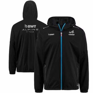 5AXQ 2023フォーミュラワンメンズファッションジャケットCOAT F1レーシングチームアルパインレインウェブサイト春秋の屋外ウィンドブレーカーのたくさん