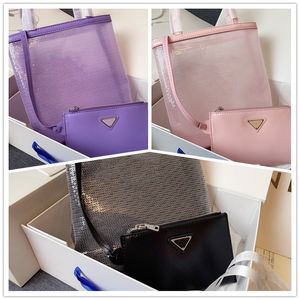 Designer Handbag Luxurys Tote Bag Paillette Mesh Bag Axel Bag Sequin Boer Polka Rhinestone Clutch Bag Grenadine Handväska Korthållare Ny stil