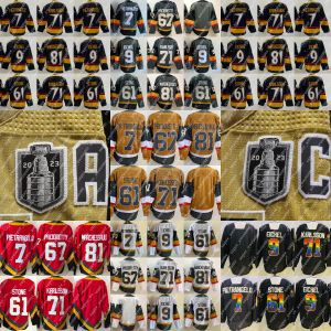 Vegas''golden''Knights''Custom Men Women Youth 2023 Stanley Cup Final Patch Jack Eichel Jersey Alex Pietrangelo William Sson Mark Stone Jonathan Marchessault