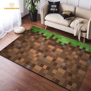 IC Pixel w stylu gry do kąpieli dywany dywaniki kuchnia urocza pokój gracz dywan wita gier pokój gier draperat mata dekoracje domowe HKD230809
