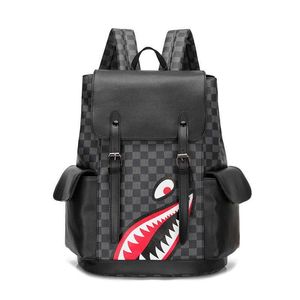 2023 Hot Backpack Fashion Brand Brackpack Men's New Fashion Trend Versione coreana Backpack di grandi dimensioni Student Bag 221222