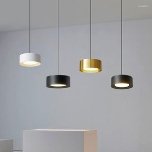 Pendant Lamps Modern Creative Round Lamp Led Hanging Light Room Decor Chandelier Suspension Luminaire Indoor Fixture