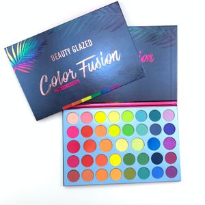 Body Glitter Beauty Glazed 39 Farben Matte Lidschatten-Palette Fluorescent Rainbow Disk Highlight Maquillage TSLM2 230808