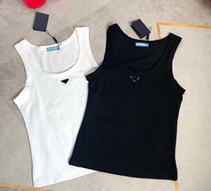 Women's T Shirts Sleeveless Woman Vests Summer Triangle Badge Tanks Tees Casual Lady Shirt camisole Tops