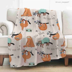 Coperte Swaddling Cute Slot Coperta coperta super liscia e morbida Coperta leggera adatta per divano letto viaggi campeggio bambini regali famiglia adulti Z230809