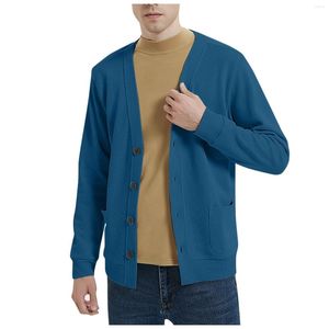 남성 재킷 가을과 겨울 슬림 한 니트 가디건 v- 넥 긴팔 스웨터 재킷 탑 코트 바람 break