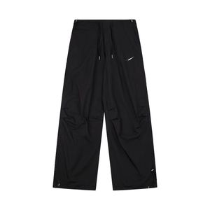 Men's pants trend brand sports pants loose comfortable casual breathable design geometric pattern thin pants wide leg pants