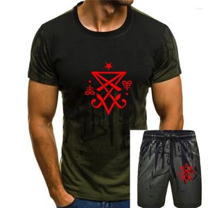 Agasalhos masculinos Camisetas masculinas Occult Sigil Of Lucifer Satanic T Shirt Women T-Shirt Tees Top