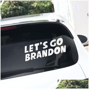 Party Favor 20X7CM Lets Go Brandon Sticker för Car Trump Prank Biden PVC Stickers Drop Delivery Home Garden Festive Supplies Event Dh5et