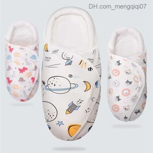 Pajamas 0-6 months old baby sleeping bag newborn envelope baby shower packaging spring and autumn soft cotton head and neck protection sleeping bag Z230811
