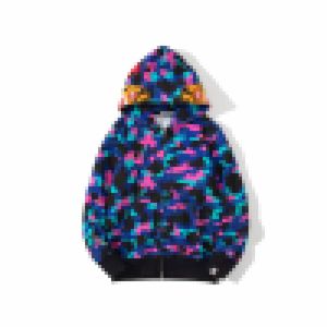 A Bathing Ape Autumn and winter New Men's Galaxy Adventure Camo Sweater Men's Fleece Thin Coat Bathing Ape Hooded