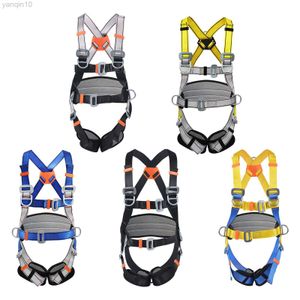 Rock Protection Full Body Safety Harness for Men Women Outdoor Rock Climbing Tree Arborist Caving Rappelling Accessories HKD230810