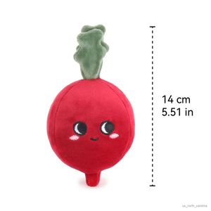 Gefüllte Plüschtiere 14 cm beruhigen Baby Gemüse Rot Karottenform Plüsch Interaktion Spielzeug Paradise Serie R230810