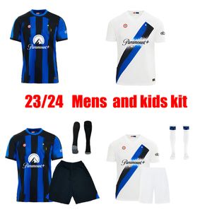 Soccer Jersey 2023 2024 Inter Barella Vidal Lautaro Eriksen Alexis Dzeko Correa Football Shirt 23 24 Milan Home Away Third Fans Men Top Kit Mens Adult Kid Kit Kit Kit