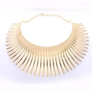 Pendant Necklaces Women Fake Collar Gypsy Necklace Bohemian Antique Gold Color Choker Vintage Trendy Turkish Ethnic Jewelry