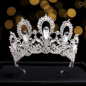 Hochzeit Haarschmuck Levery Kristall Krone Luxus Prinzessin Königin Tiara Kopfschmuck Zubehör 230809