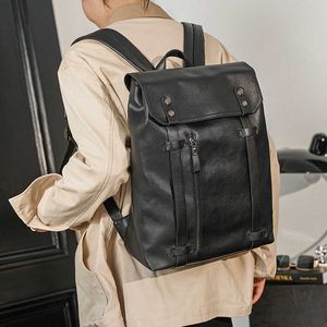 casual Lightweight Backpack Korean Version Men's Bag Fashion Trend Backpack Student School Bag Large Capacity Travel Bag 230615