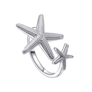 Европейская и американская горячая продажа 925 серебряных встроенных встроенных хрустальных хрустальных звезд в стиле звезд