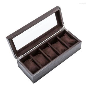 Watch Boxes Vintage Wood Box Mechanical Organizer For Men Display Case Storage Luxury Wrist Timepiece