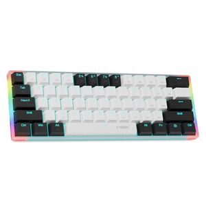 Z11T USB Wired Mechanical Gaming klawiatura niebieska czerwona przełącznik 61 klawisze Gamer Rosyjskie brazylijskie portugalskie dla laptopa komputerowego