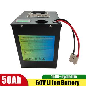 Li ion 60V 50Ah Lithium ion Battery With BMS for 3000W 3600W Motor Golf Cart Tricycle Scooter Motorcycle Bike + 10A Charger