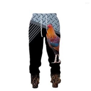 Men's Pants Fashion Autumn Jogging Cool Chicken Hunting Camouflage 3D Printed Sports Unisex Harajuku Casual