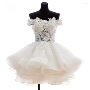 Party Dresses Manray Lovely Short Prom 2023 Sweetheart Flowers Organza Homecoming Graduation Dresse Formell klänning