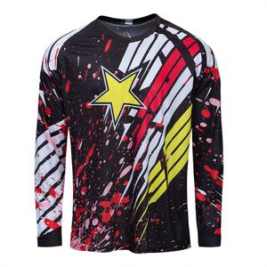 Велосипедные рубашки топы Camiseta Moto Bicycle Jersey Длинной рукав велосипедный рубашка MTB Футболка Ropa Motorsros