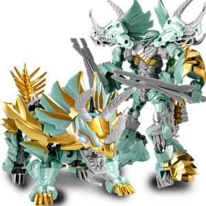 Transformation toys Robots 6699 Big Size 24 CM Transformation 5 Movie Toys Anime Cool Action Figure Robot Car Dinosaur Model Deformation Kids Boy Gift 230809