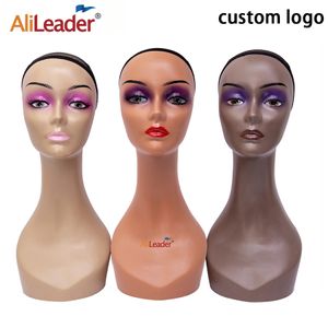 Wig Stand Female Mannequin Manikin Head Stand Realistic Mannequin Head Without Shoulders Half Body Wig Hat Display Cosmetology Head Stand 230809
