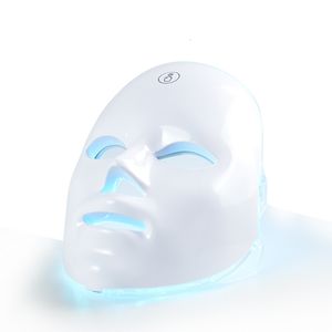 Ansikte massager 7 färg USB LED -mask pon terapi hudföryngring anti akne rynka borttagning hudvård skönhet mask hud ljusning 230809