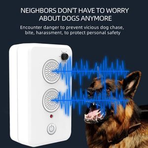 Dog Apparel Ultrasonic Bark Stopper Outdoor Repeller Shop Garage Anti-noise Puppy Barking Control Training Device234l