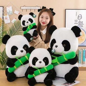 Gefüllte Plüschtiere, niedlicher chinesischer Panda, Plüschtier, Simulationstierpuppe, chinesische Panda-Puppe, Tierpuppe, Plüschtier, Puppe, Geburtstagsgeschenk