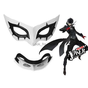 Persona 5 Hero Arsene Joker Cosplay Mask ABS Máscara de Patch Olhe Kurusu Akatsuki Cosplay Prop Rap Play Máscara de Halloween Acessório HKD230810