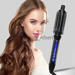 Andra hårborttagningsartiklar Rucha Professional Curling Iron 2 i 1 Electric Hair Brush PTC Fast Heat Combs for Women Hair Curlers Roller 18-32CM Comb TE X0810