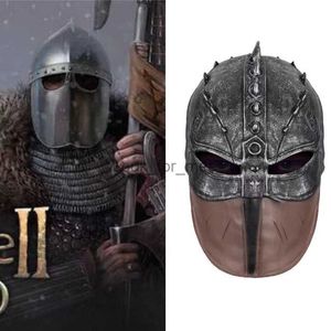 Masowe maski Czkawka Cosplay Hełm Spartan Warrior Hat Medieval Roman Soldier Full Head Latex Mask Mask Party Mask HKD230810