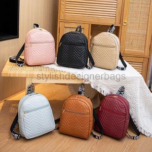 Backpack Style Women's Wave Pattern Embroidered Small Backpack 2023 Spring/Summer New Personalized Regular Backpackstylishdesignerbags